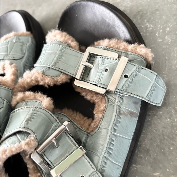 Aerosoles Olivia Slide Sandal for Women size 8 black tan blue - Picture 7 of 8